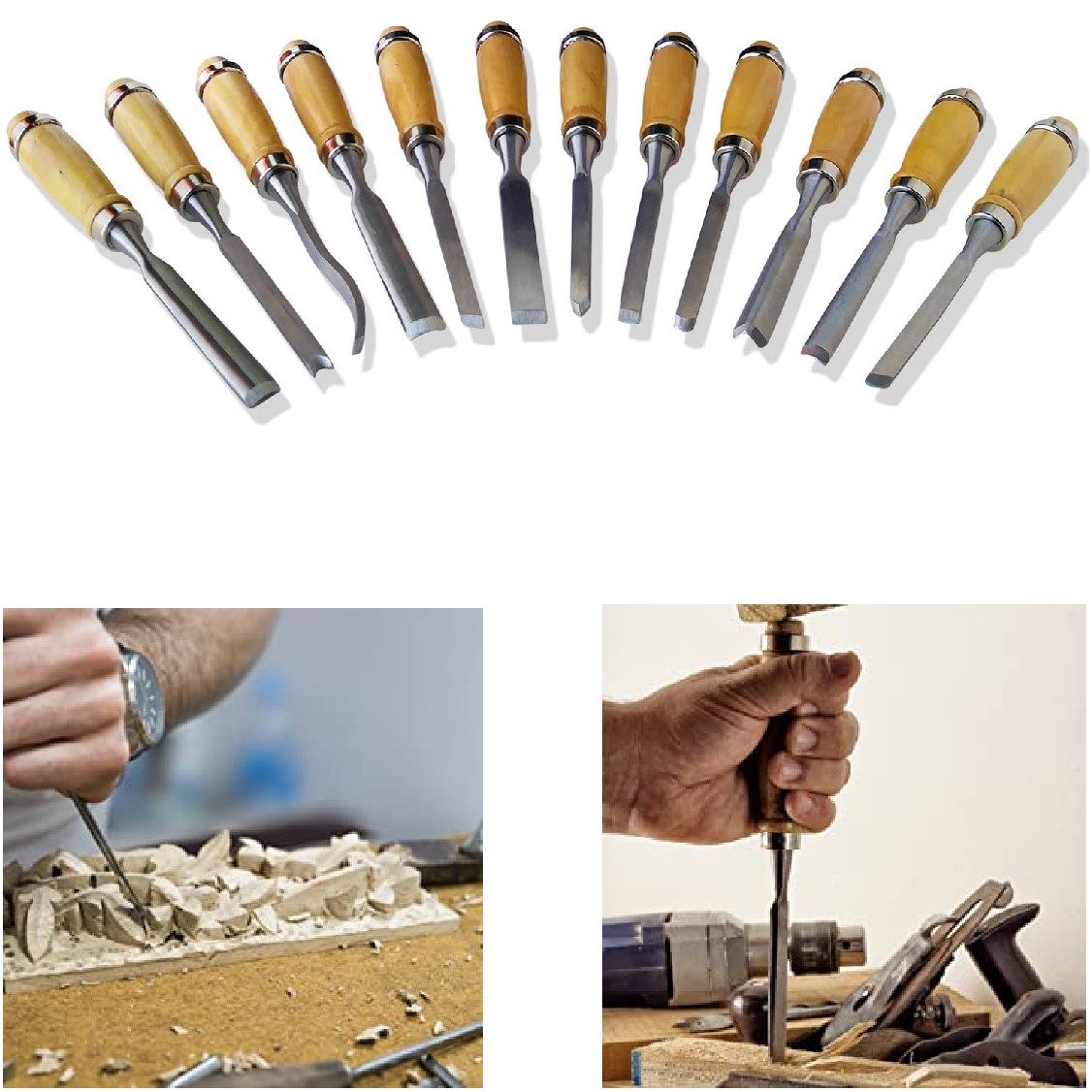 12pcs Wood Carving Carpentry Set