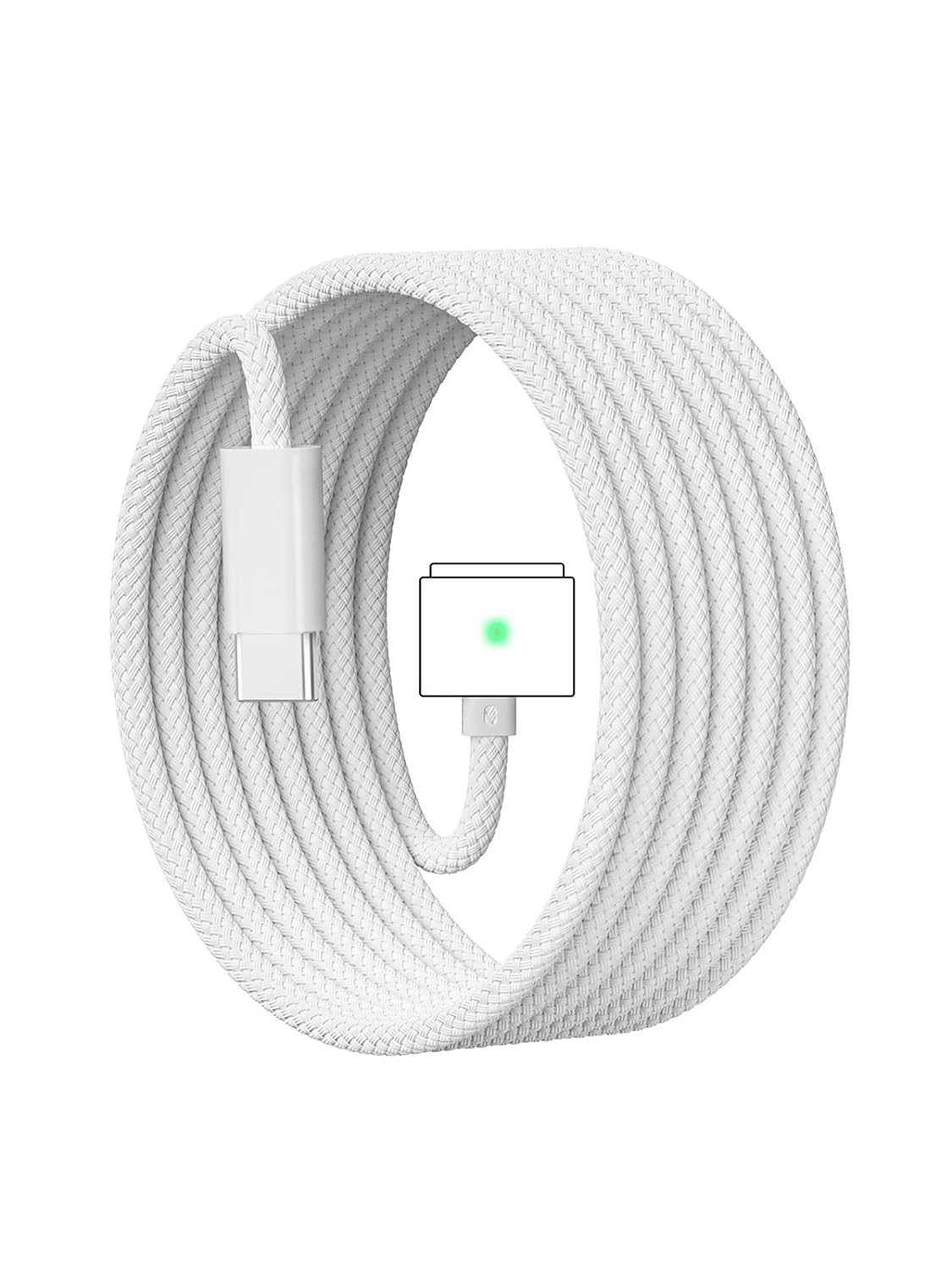 USB C to MagSafe 2 Nylon Charging Cable For Macbook Air / Macbook Pro Replacement