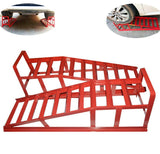 Car Ramps Pair 2000kg Ramp Red