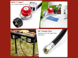 High Pressure Propane Regulator Hose Gauge