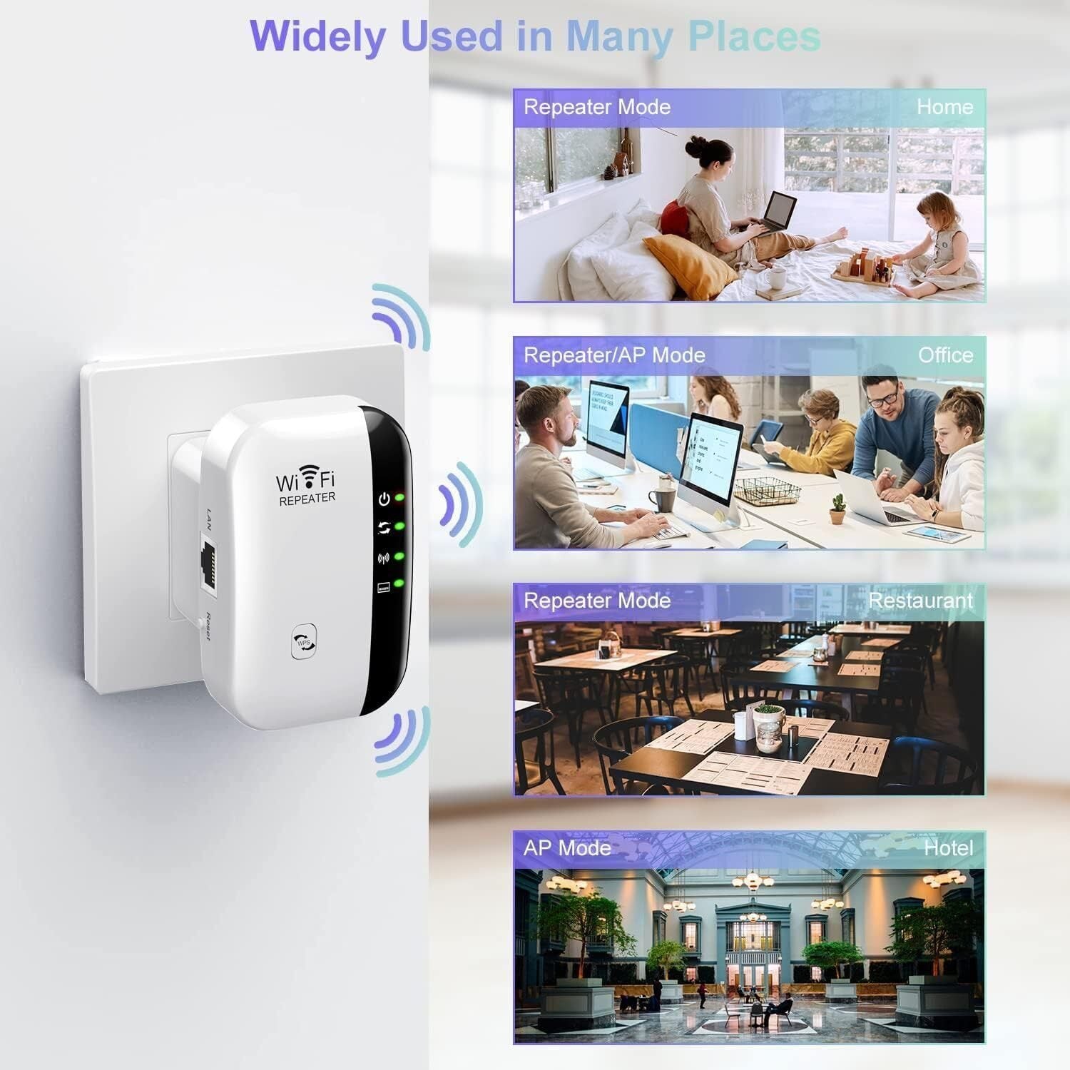 Wifi Repeater Wireless Extender Booster 300Mbps