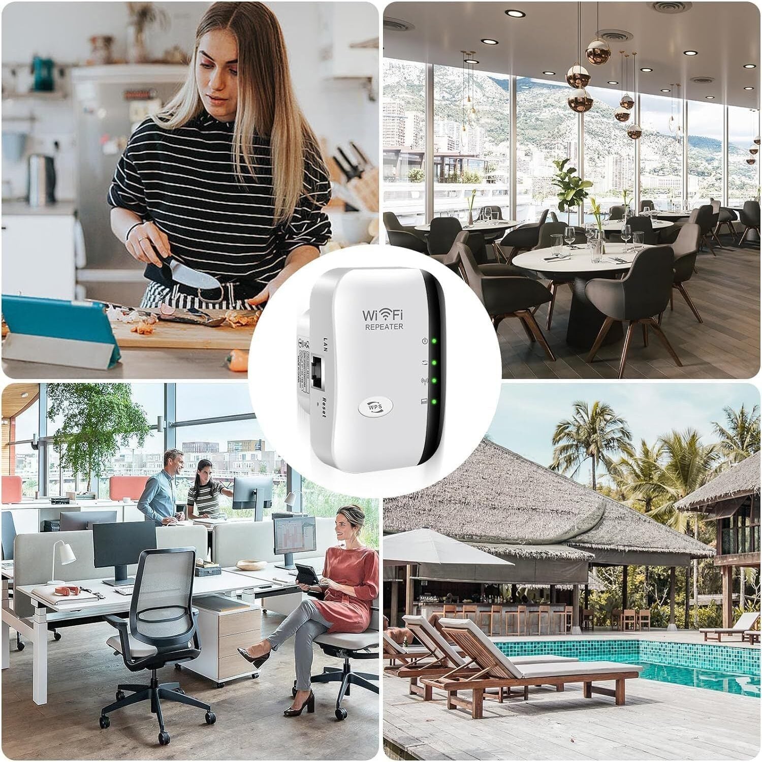 Wifi Repeater Wireless Extender Booster 300Mbps
