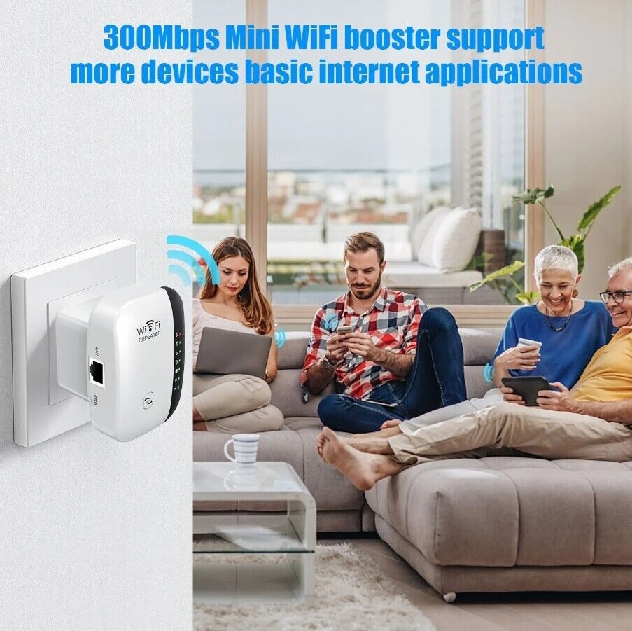Wifi Repeater Wireless Extender Booster 300Mbps