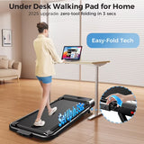 Foldable Walking Pad Treadmill Compact Flat
