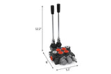 2 Spool Hydraulic Directional Control Valve 11 Gpm double acting cylinder spool