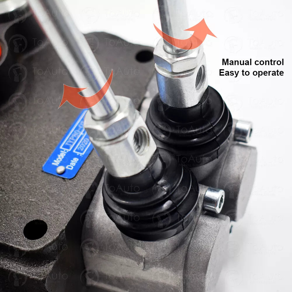 2 Spool Hydraulic Directional Control Valve 11 Gpm double acting cylinder spool