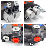 2 Spool Hydraulic Directional Control Valve 11 Gpm double acting cylinder spool