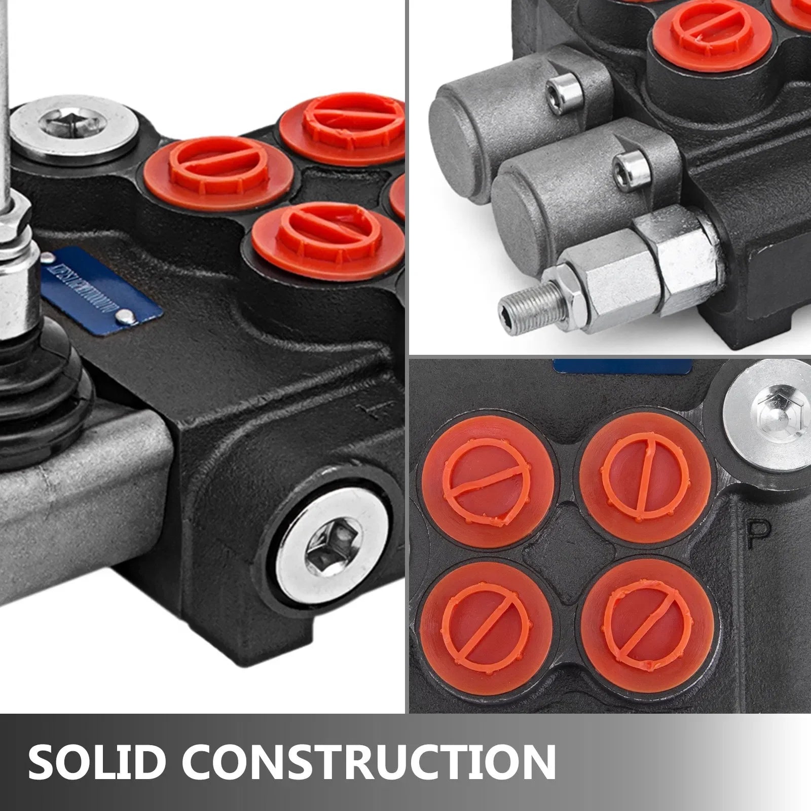 2 Spool Hydraulic Directional Control Valve 11 Gpm double acting cylinder spool
