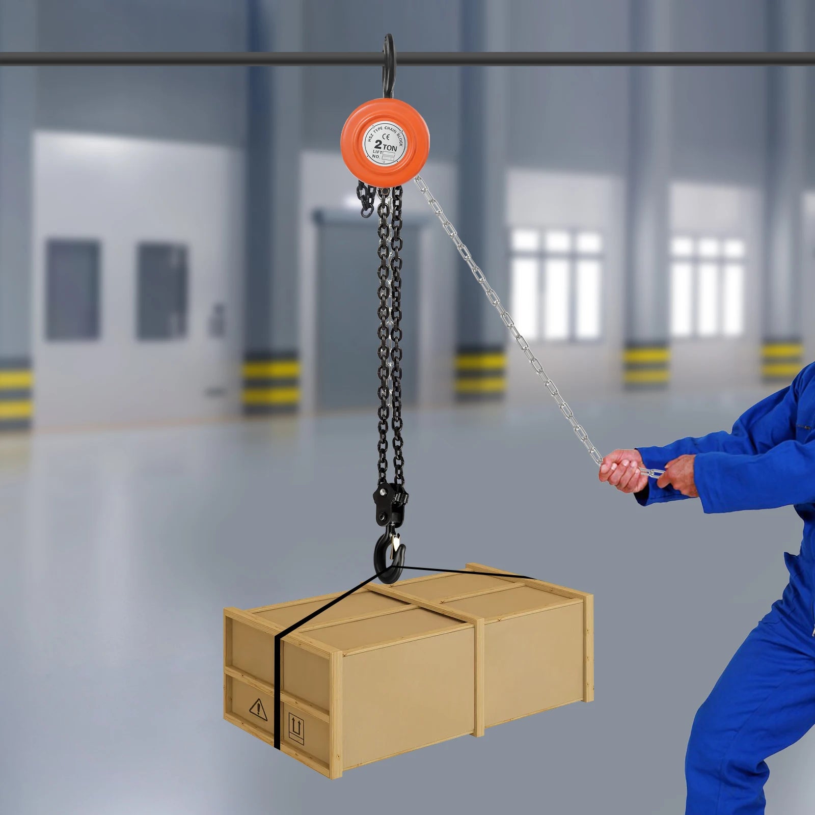 2T Chain Block & Tackle Hoist 3M