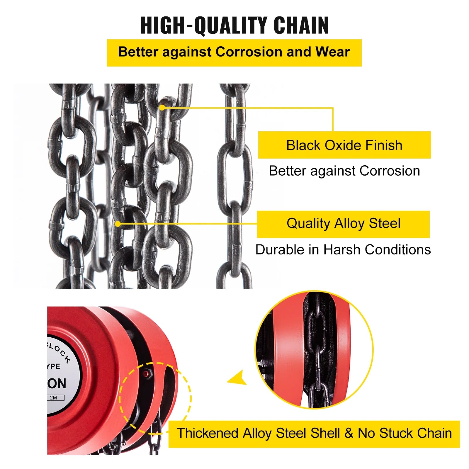 2T Chain Block & Tackle Hoist 3M