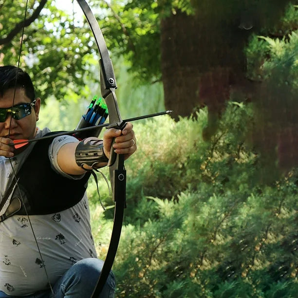 30lbs Archery Military Grade Hunting Recurve Bow (Black)