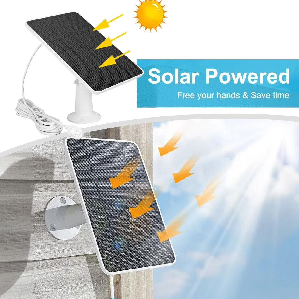 Solar Panel Charger for Arlo Pro 3 Pro 4 Pro 5S Ultra 1 Ultra 2 Go 2 Floodlight