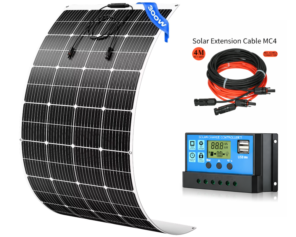 300W Flexible solar panel Kit