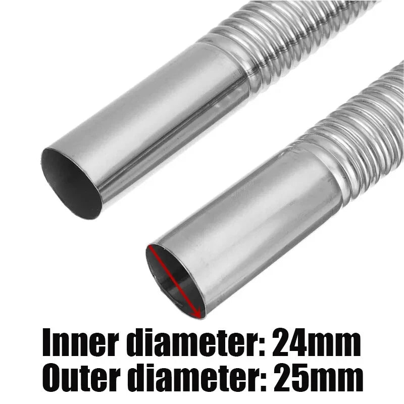 100cm Air Diesel Parking Heater Stainless Steel Exhaust Pipe Tube Gas