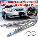 100cm Air Diesel Parking Heater Stainless Steel Exhaust Pipe Tube Gas