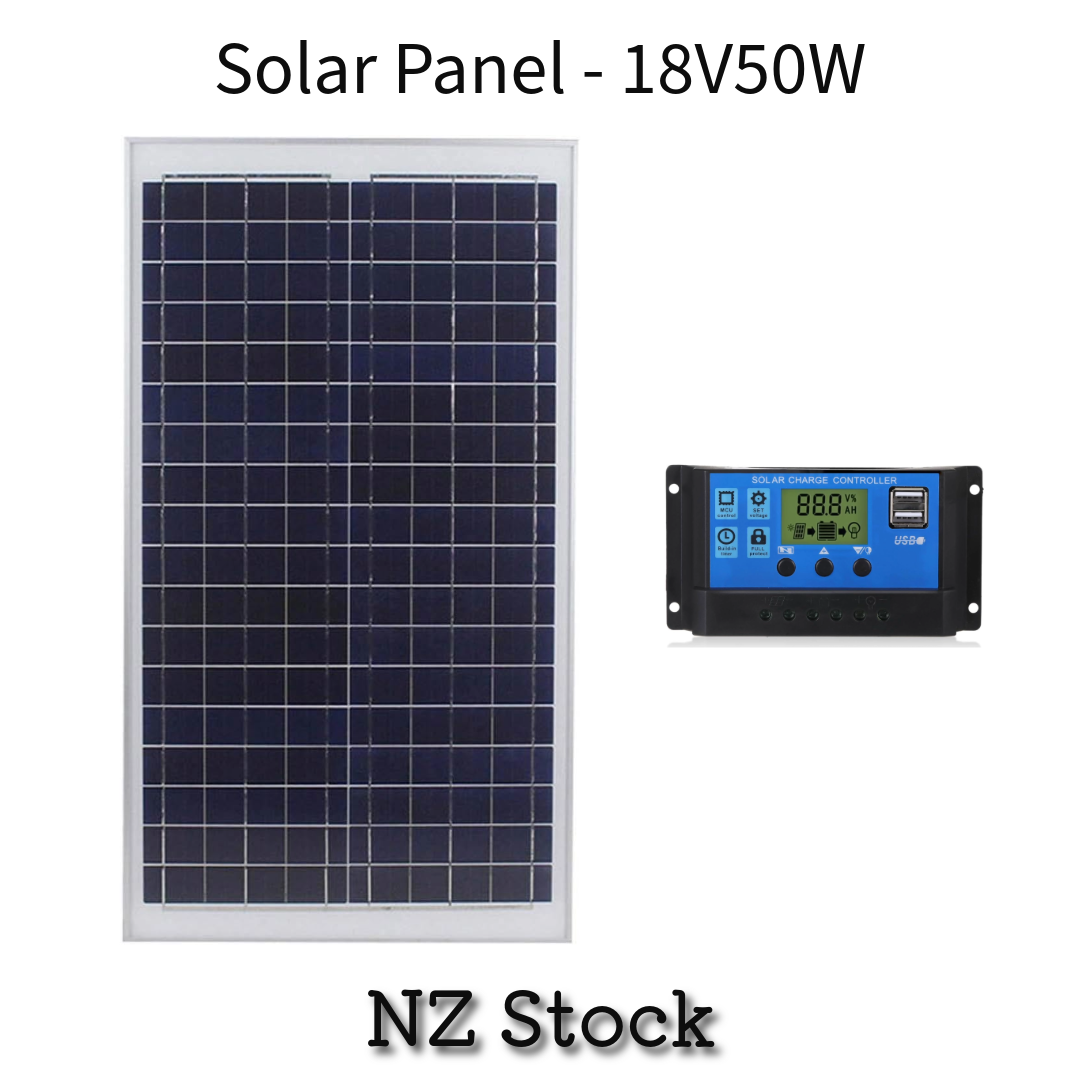 50W Solar Panel With Solar Charge Controller