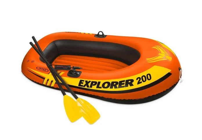 Intex Explorer 200-Two Person Heavy-Duty Inflatable Kayak Boat Set