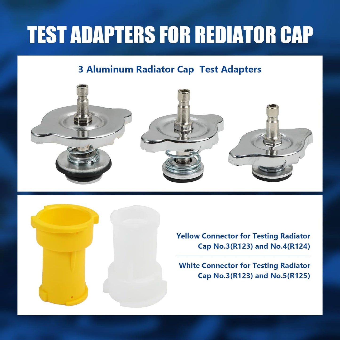 34pcs Radiator Pump Cooling System Pressure Tester Vacuum Purge Kit