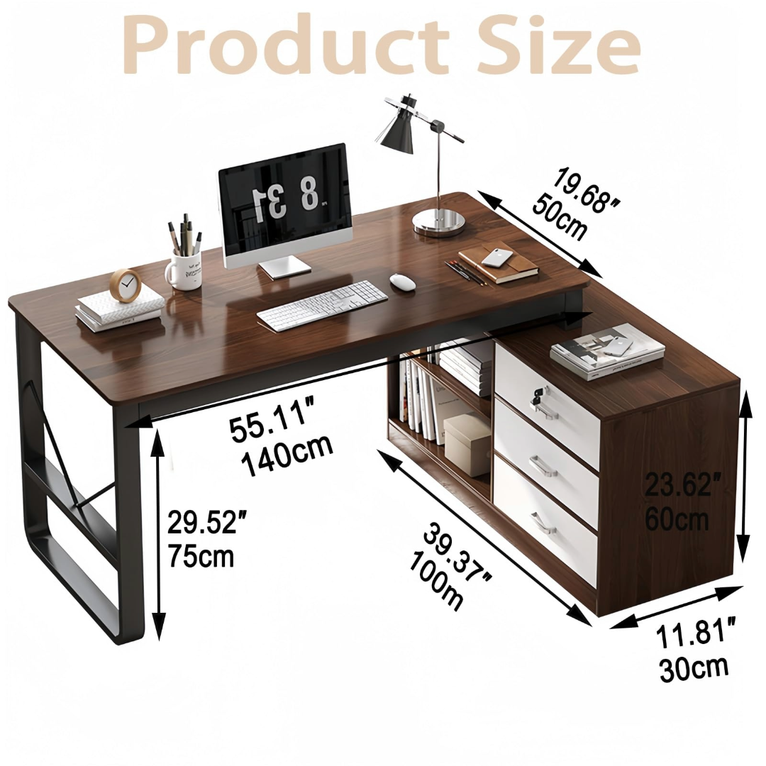 Computer Desk Office Desk Table 140cm