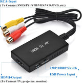 RCA to HDMI Converter AV to HDMI Adapter