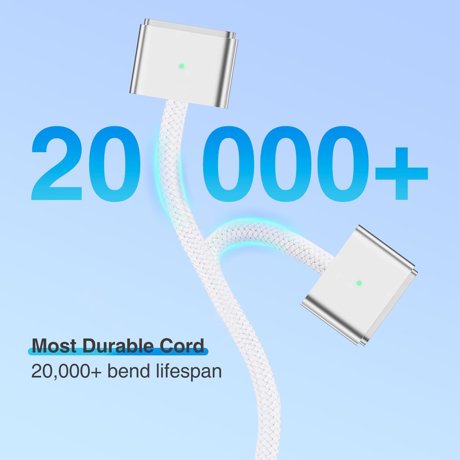 USB C to MagSafe 2 Nylon Charging Cable For Macbook Air / Macbook Pro Replacement