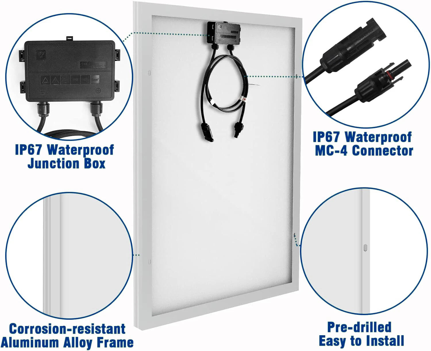 80W Solar panel Combo