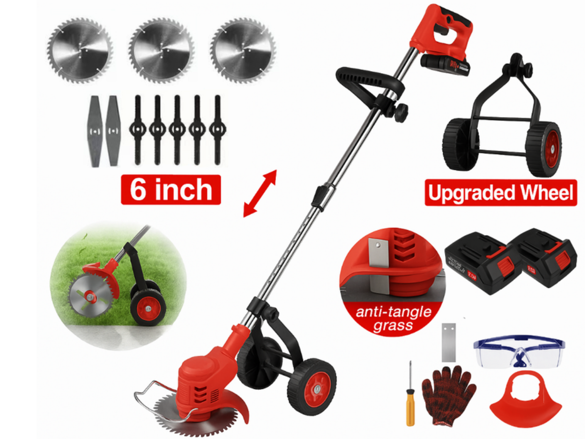 Lawn Mower Cordless Weed Cutter Garden Trimmer