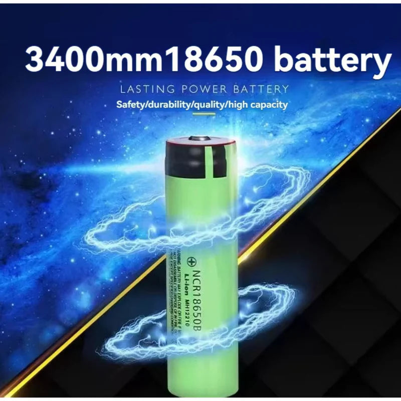 18650 Battery Rechargeable Button Top 12pcs