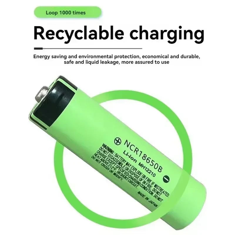 18650 Battery Rechargeable Button Top 8pcs