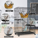 3 Level Rabbit Bird Cage Ferret Parrot Aviary Cat Rat Aviary Budgie Hamster Pet Cages Castor XL