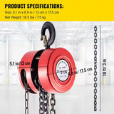 3T Chain Block & Tackle Hoist 3M