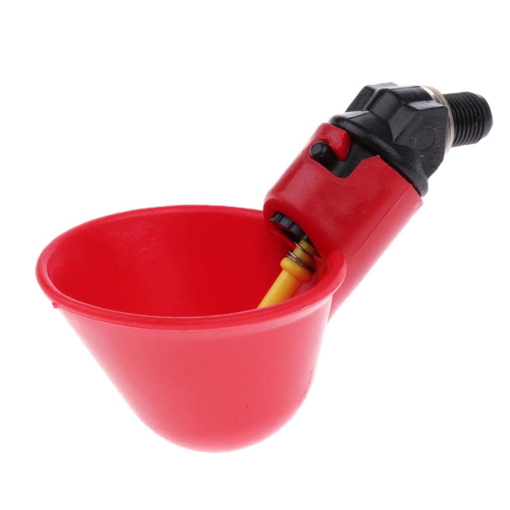 Chicken Drinker Cups - 10 Pack Automatic Poultry Water Feeder with Peck Trigger