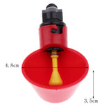 Chicken Drinker Cups - 10 Pack Automatic Poultry Water Feeder with Peck Trigger