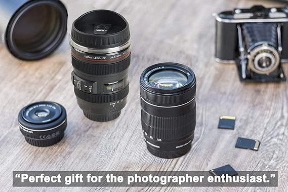 Brand NEW DSLR SLR Camera Lens Shape EF-S 28-135mm Cup Coffee Mug 400ml