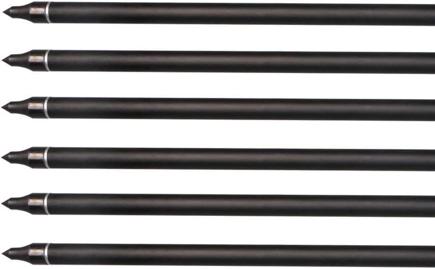 Fiberglass Hunting & Target Archery Arrows (6 Arrows)