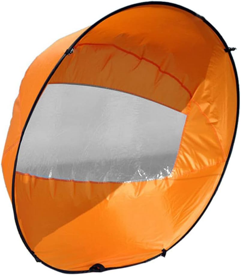 42in Sail Foldable Kayak Boat Wind Sail (Orange)