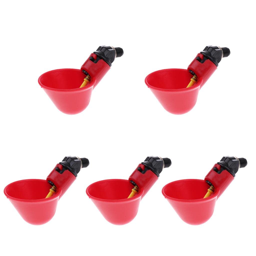 5Pcs Poultry Drinking Bowl Duck Water Dispenser Pigeon Chicken Water Cup