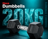 Hexagonal Dumbbell Hex Set 20Kg Each