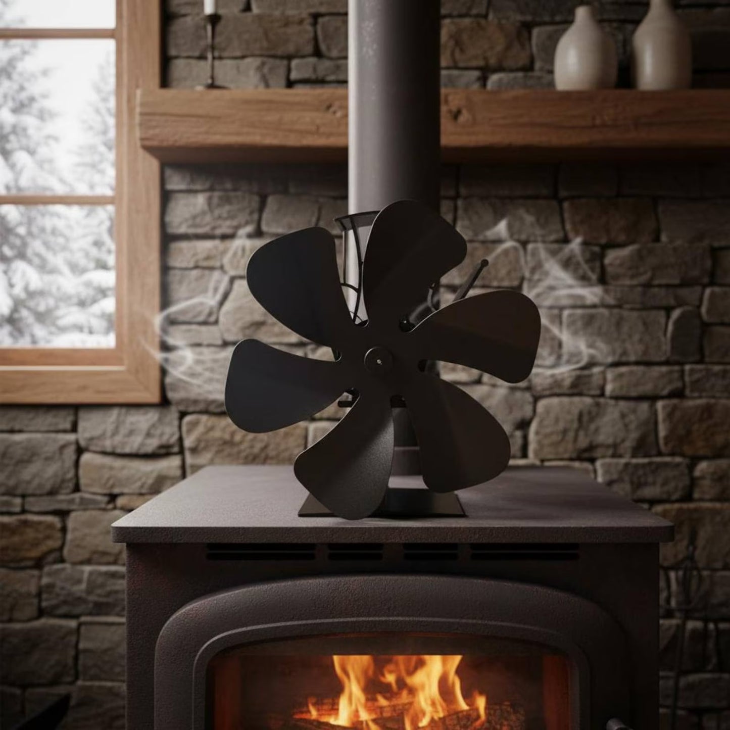 Stove Fan Heat Powered Stove Fan