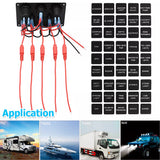 5 Gang Rocker Switch Panel