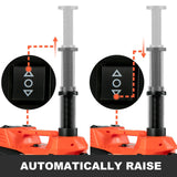 5Ton 12V Car Electric Hydraulic Floor Jack Lift + Impact Wrench Kit Box 3 in 1
