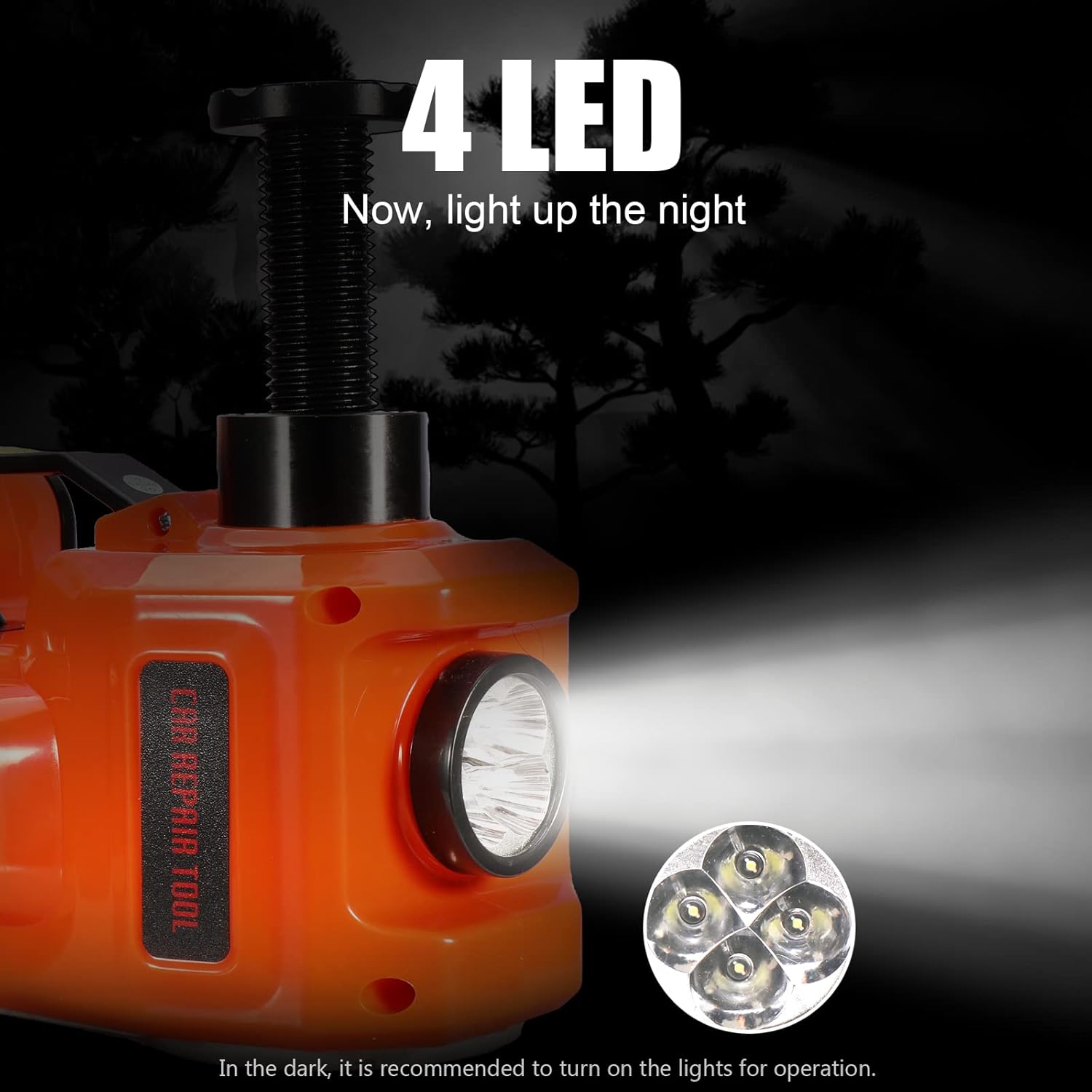 5Ton 12V Car Electric Hydraulic Floor Jack Lift + Impact Wrench Kit Box 3 in 1
