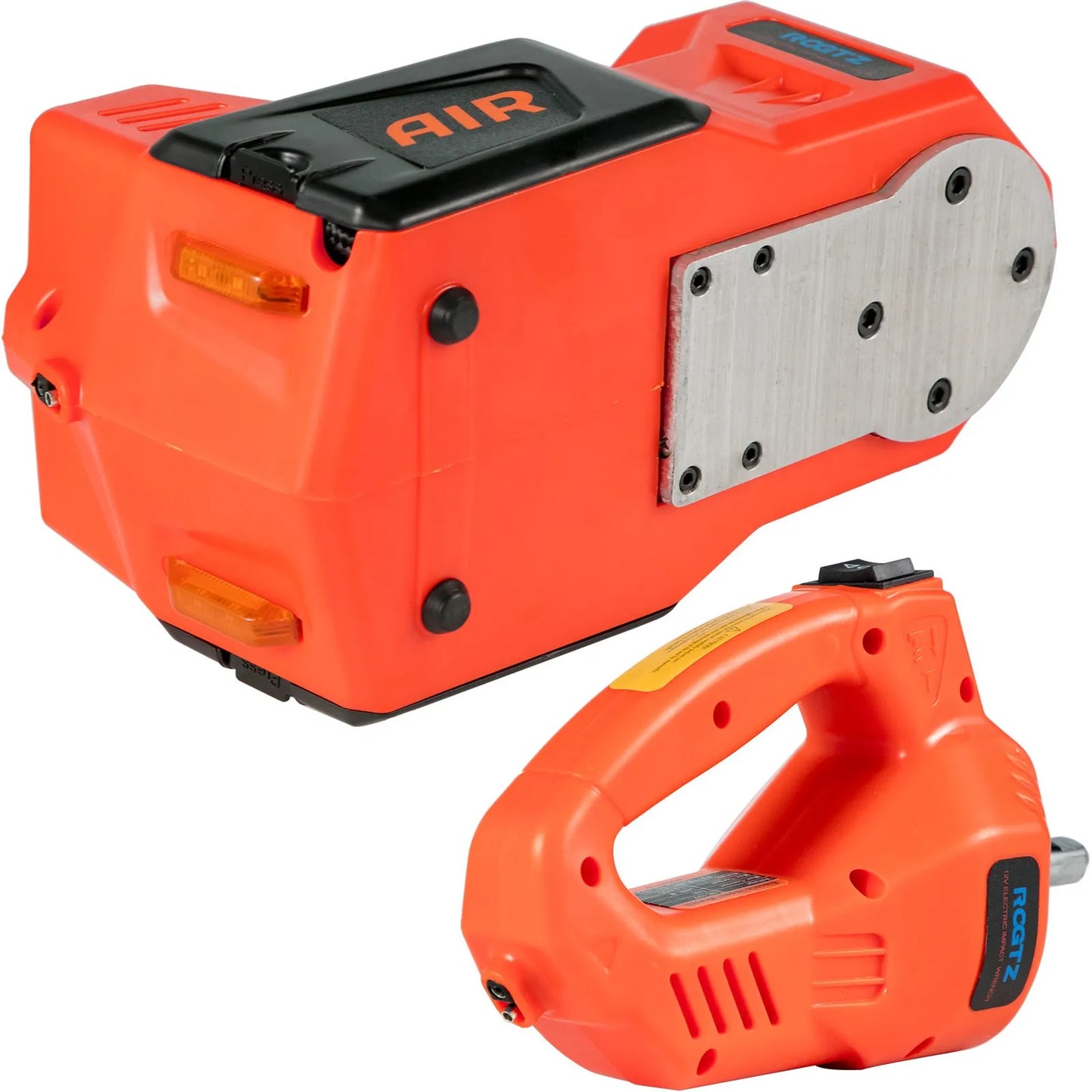 5Ton 12V Car Electric Hydraulic Floor Jack Lift + Impact Wrench Kit Box 3 in 1