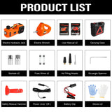 5Ton 12V Car Electric Hydraulic Floor Jack Lift + Impact Wrench Kit Box 3 in 1