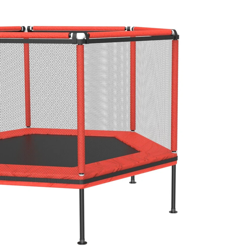 Kid Mini Trampoline for Indoor-Outdoor (Black & Grey)