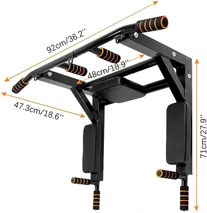 Wall Mount Pull Up Bar Training Chin Up Bar