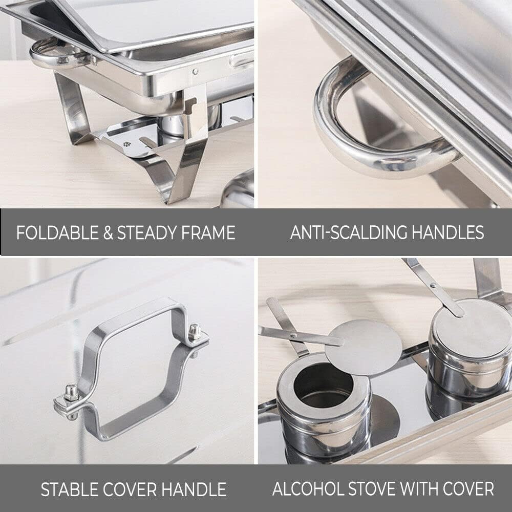 Chafing Dish Catering Set – 11L Food Warmer Pan