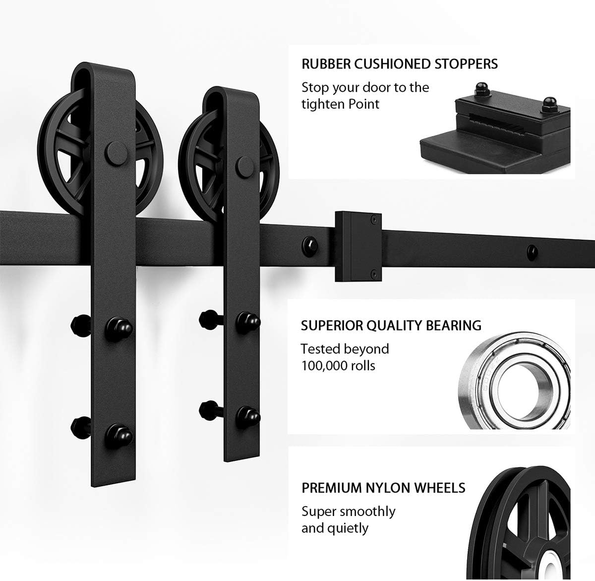 Barn Door Hardware 3.66m Single