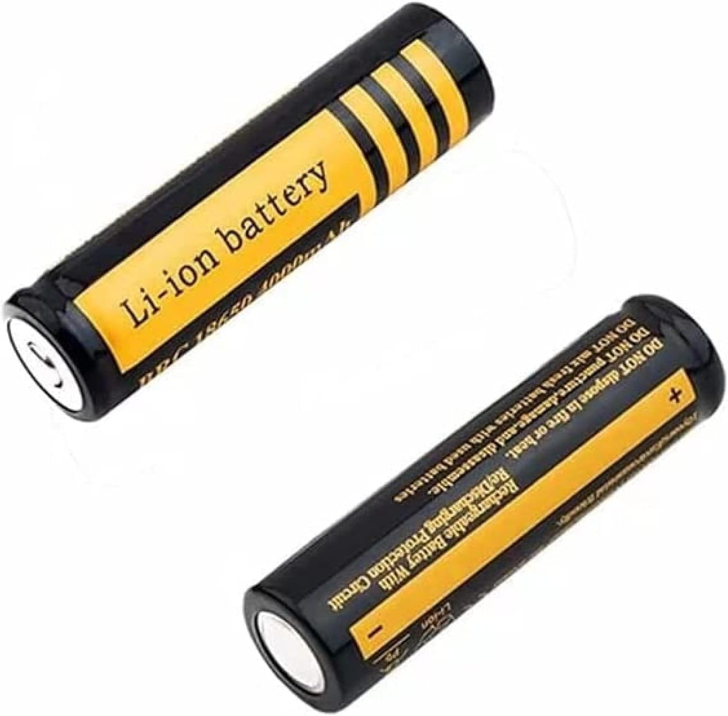 18650 4000mAh 3.7V Rechargeable Lithium Batteries (2Pcs)