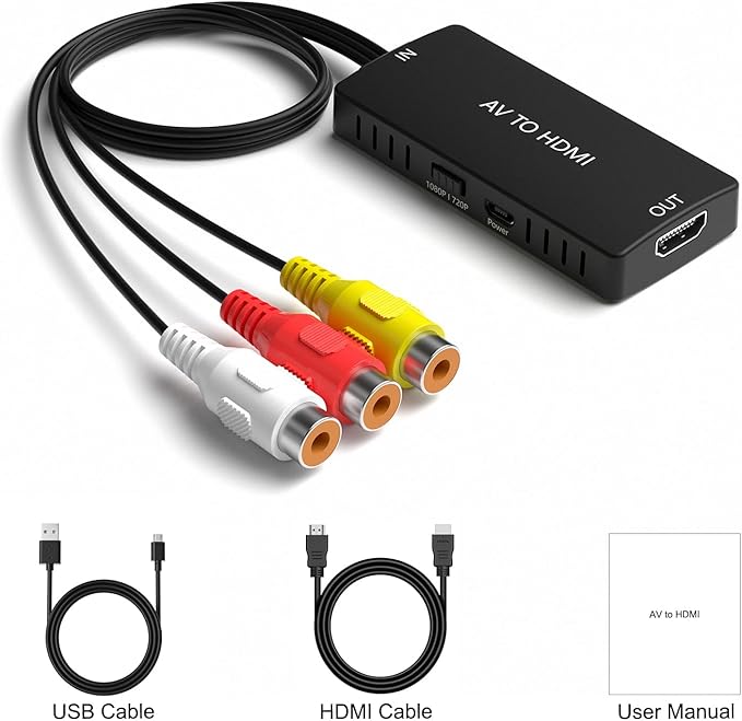 RCA to HDMI Adapter AV to HDMI Adapter